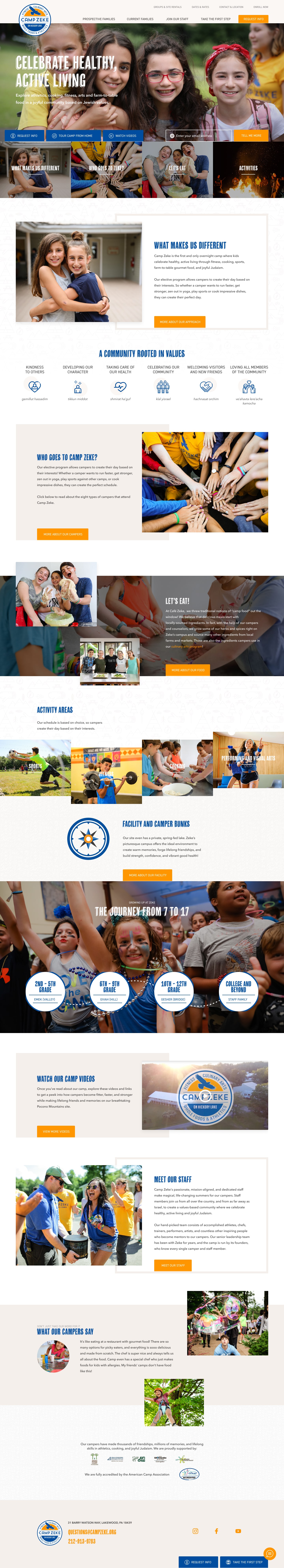 Camp Zeke homepage